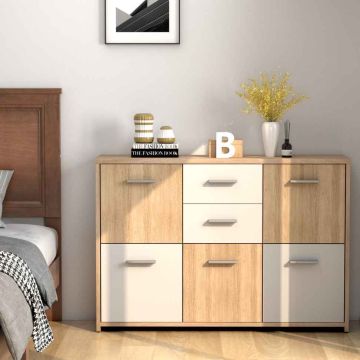 Chest of drawers, 2 drawers, 5 cabinets, 114 × 29.5 × 77.5 cm