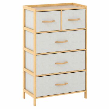 Chest of 5 drawers, 58.42 × 93.98 × 30.48 cm
