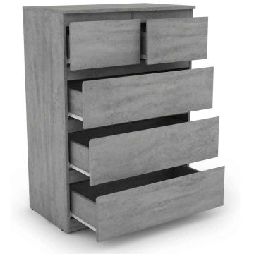 Chest of 5 drawers, 75 × 104 × 42 cm