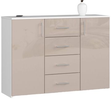 Kumode NORE K45, balta/krēmkrāsa