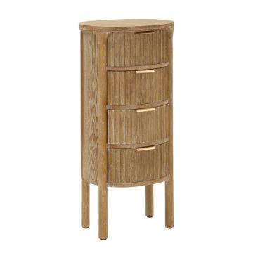 Kumode GOTEBORG, 3 atvilktnes, Brūna, 38 × 82 × 33,5 cm