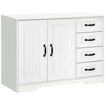 Комод Homcom 105x40x76см, белого цвета