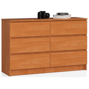 Kumode NORE K120 ar 6 atvilktnēm, brūna