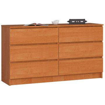 Kumode NORE K140 ar 6 atvilktnēm, brūna