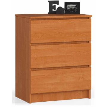 Kumode NORE K60 ar 3 atvilktnēm, brūna