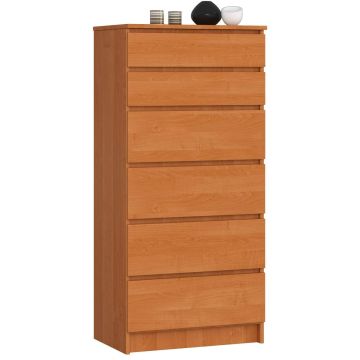 Kumode NORE K60 ar 6 atvilktnēm, brūna