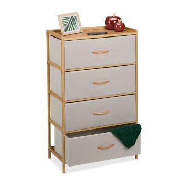 Kumode Relaxdays 10050132_127, 4 atvilktnes, 58 × 94 × 32,5 cm