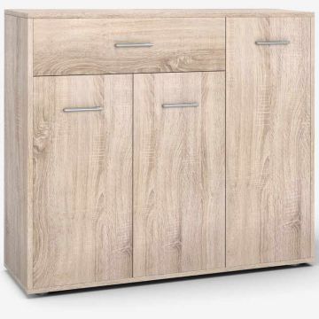 Chest of drawers, with doors and a drawer, 90 × 29 × 82 cm
