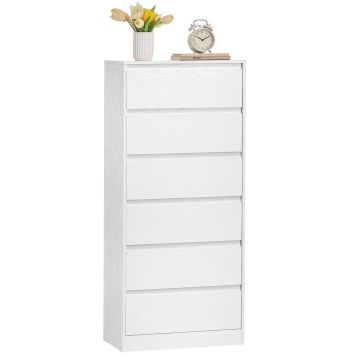 VASAGLE Kailyn chest of drawers, 6 drawers, 40 × 119.4 × 97.5 cm