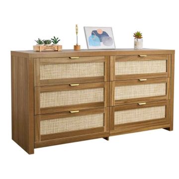 Kumode VEVOR KLTC-01, 6 atvilktnes, brūna, 144,5 × 79,5 × 45 cm