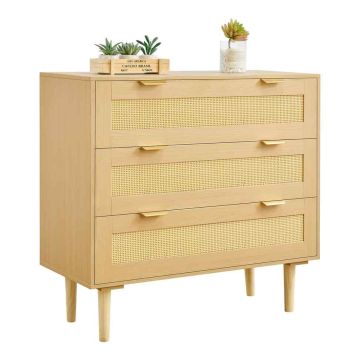 Kumode VEVOR ZD-25TB02, 3 atvilktnes, 80 × 77 × 35 cm