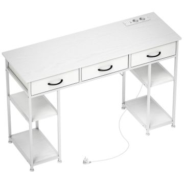 Datora galds, 3 atvilktnes, 4 plaukti, 120 × 76 × 40 cm