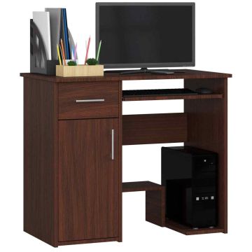 Datora galds JAY, brūns, 90 × 74 × 50 cm
