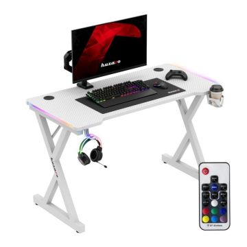 Datorspēļu galds Huzaro Hero 2.3 RGB, 131 × 11 × 77 cm