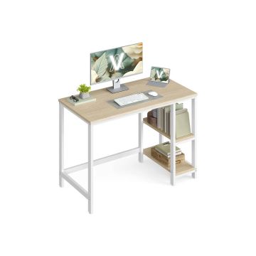 Datora galds VASAGLE LWD47X, kreisais vai labais, 2 plaukti, 100 × 76 × 50 cm