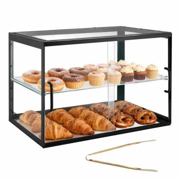 Konditorejas vitrīna VEVOR GTDAP04, 2 līmeņi, 550 × 385 × 390 mm