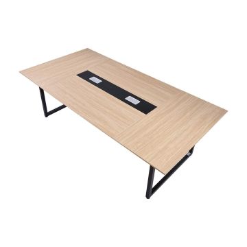 Konferenču galds VEVOR KLHY-04, 10 personām, Brūns, 240 × 120 × 75 cm