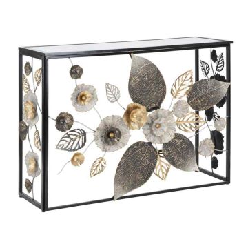 Konsoles galds Mauro Ferretti Glam Dark, 111,8 × 80 × 41,9 cm
