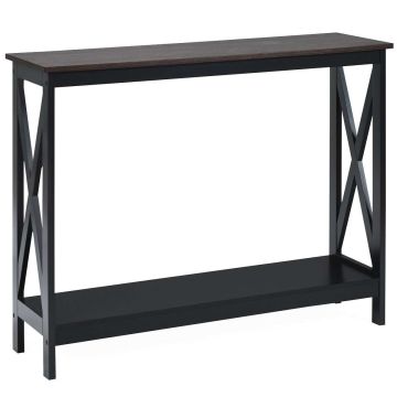 Konsoles galdiņš, ar atvērtu plauktu, Brūna, 100,3 × 30,5 × 80 cm