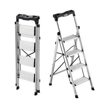 Стремянка VEVOR AP-2414TA, 4 ступени, 48 × 68 × 127 см