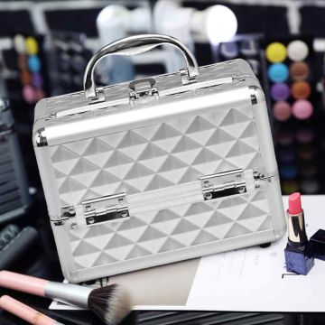 Cosmetic suitcase, 2 pull-out compartments, 23 × 15 × 18 cm