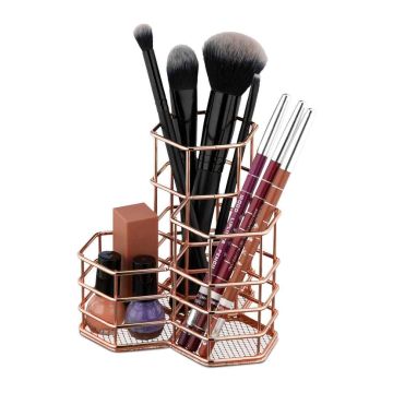 Kosmētikas organizators Relaxdays 10041343_902, 3 daļas, Vara, 12,5 × 12 × 12,5 cm
