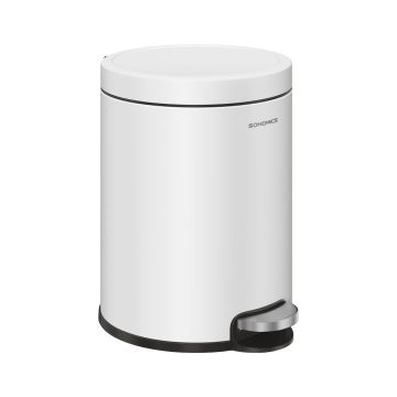 Kosmētikas atkritumu tvertne Songmics, 6 l, Balta, 26 × 20,5 × 28 cm