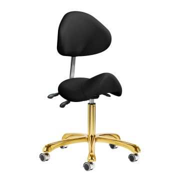 Косметологическое кресло Giovanni 1004, Чёрное/золотое