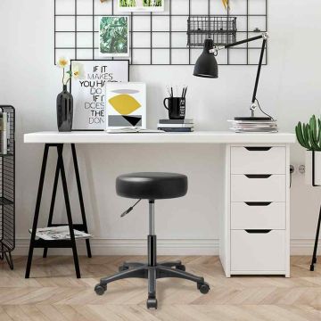 Kosmētikas krēsls, Regulējams augstums, 51,5 × 51,5 × 46–61 cm