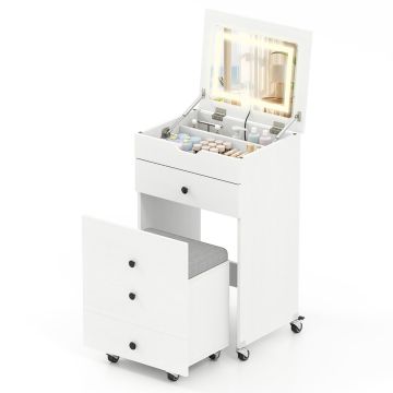 Vanity table, With stool, 50.5 × 85 × 40.5 cm