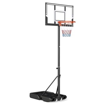 Basketbola grozs, 18 augstuma līmeņi, Melna, 95 × 56 cm