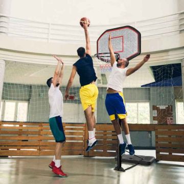 Basketbola statīvs, Regulējams