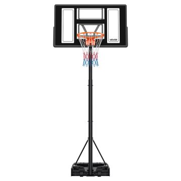Basketbola statīvs VEVOR M021a-2, 44 collu vairogs, 1100 × 1720 × 3600 mm