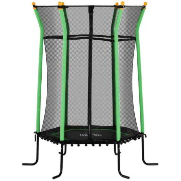 Batuts Homcom 163,5x163,5x190cm, melnas/zaļas krāsas
