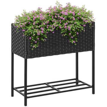 Paaugstināta dobe Outsunny 70x30x72cm., tumši pelēka