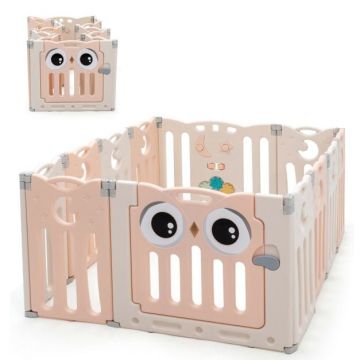 Baby Playpen, Adjustable Shape, 148 × 63 × 110 cm