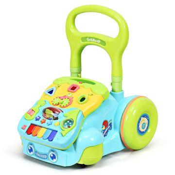 Bērnu staigulis, Regulējams augstums, Zils, 43,18 × 35,56 × 45,72 / 53,34 cm