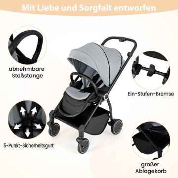 Baby stroller, Reversible seat, 94 × 51 × 102 cm