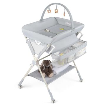 Baby changing table, 3 height settings, 84 × 75 × 139–144 cm