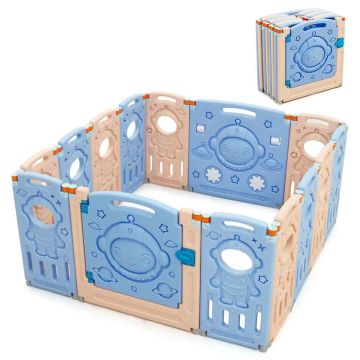 Baby Playpen, 14 Panels, 30 × 3.5 × 61 cm