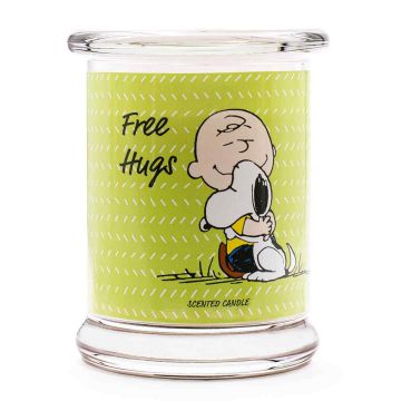 Smaržīga svece Peanuts™, „Free Hugs“ aromāts, Ø 9,5 × 11,5 cm