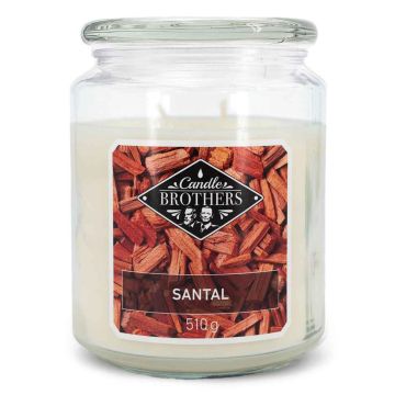 Ароматическая свеча „Candle Brothers“, Сандаловое дерево, 180 г