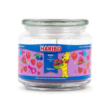 Aromātiskā svece Haribo, 300 g, Berry Mix, 10 × 9,5 × 10 cm