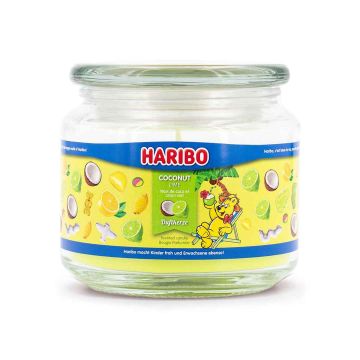 Aromātiskā svece Haribo, 300 g, Coconut Lime, 10 × 9,5 × 10 cm