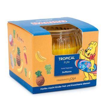 Aromātiskā svece Haribo, Tropical Fun, 8 × 6,5 × 8 cm