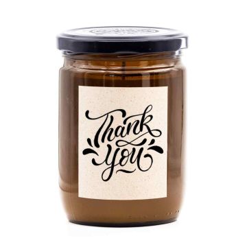 Aromātiskā svece Mad Candle, „Thank You“, Ø 6 × 7 cm