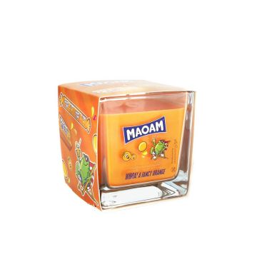 Aromātiskā svece Maoam, „Fancy Orange“, 8 × 8 × 8 cm