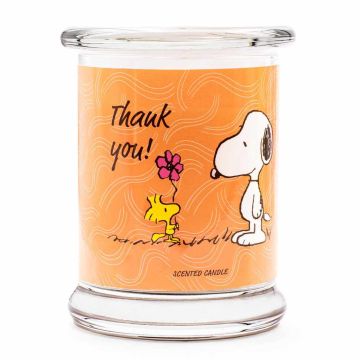 Aromātiskā svece Peanuts™, „Thank You“, Ø 9,5 × 11,5 cm