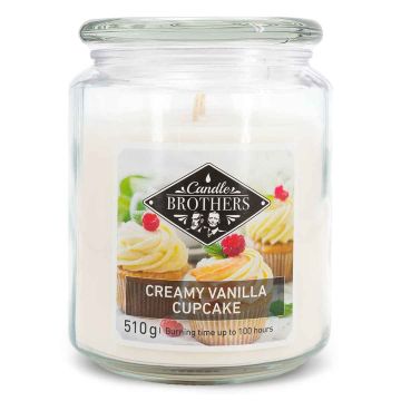 Ароматическая свеча Candle Brothers, Creamy Vanilla Cupcake, Ø 7 × 8 см