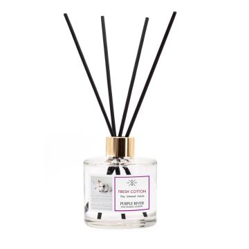 Aromāta difuzors Purple River, 100 ml, 4 kociņi, 7 × 7 × 7 cm